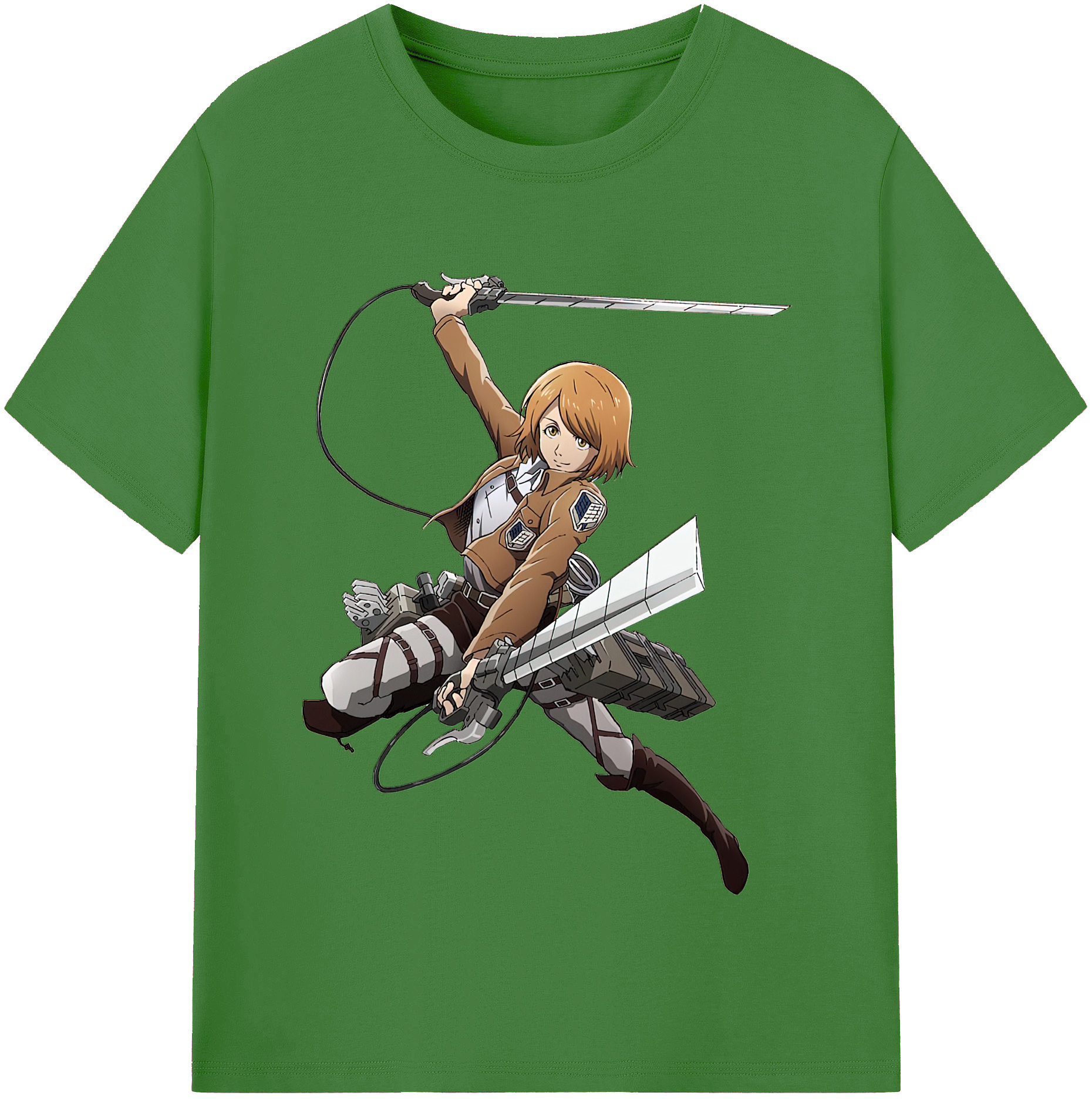 （画像用） 進撃の巨人 ペトラ·ラル Attack on Titan Petra Rall レディースカジュアルプリントTシャツ（綿100％）